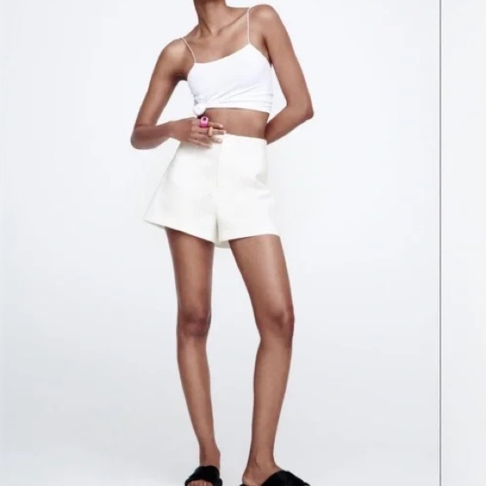 NWT Zara Linen Blend Shorts